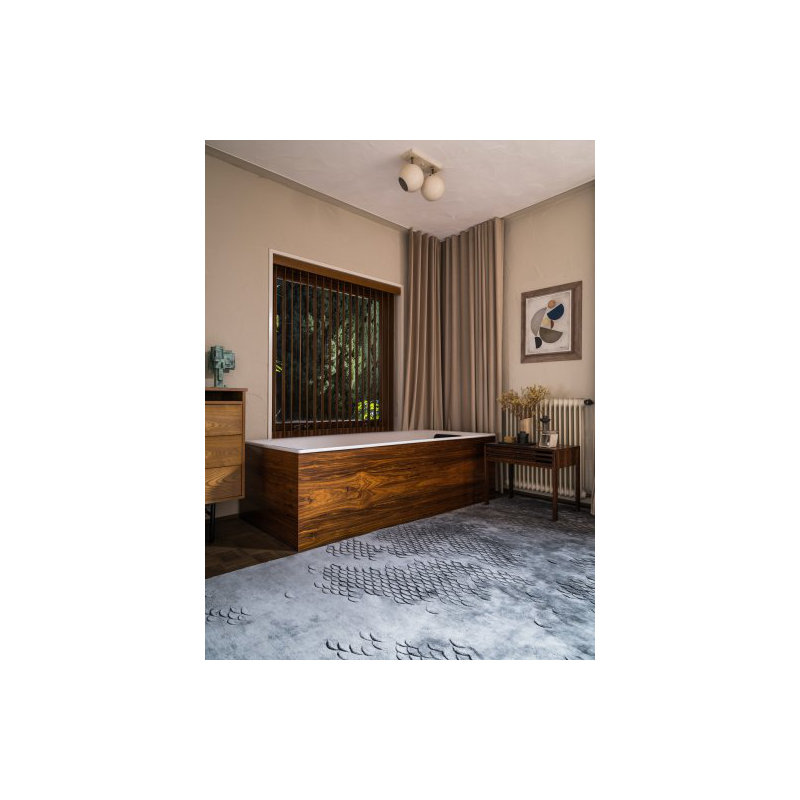 Helen Amy Murray Scales Pearl Area Rug, Rectangle 6' x 9'