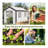 Outsunny 10' X 7' X 7' Walk-In Greenhouse, Outdoor Garden Warm Hot House With 4 Roll-Up Windows, 2 Zippered Doors And Weather Cover, White
