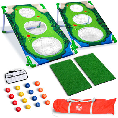 Golf en plastique 2 pi x 3 pi avec mallette de transport
