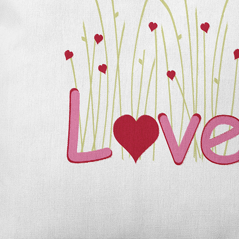 Valentine's Day Reversible Throw Pillow, 26" H x 26" W, Red