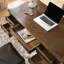 Bureau rectangulaire avec 5 tiroirs Brownness-1556883947