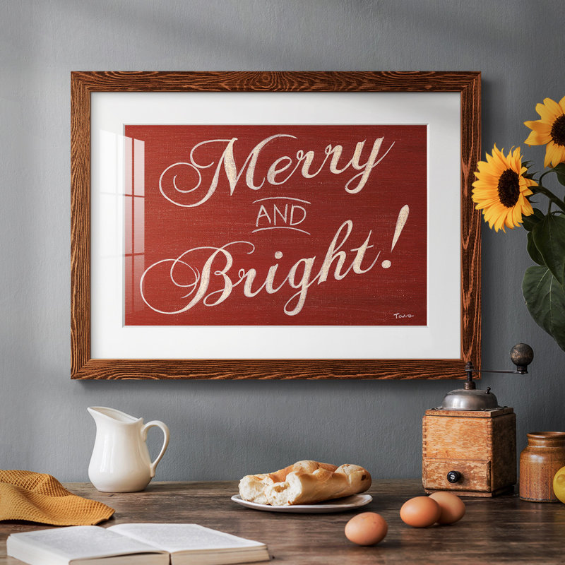 «Red Merry And Bright», impression sur papier, H 26 po x l 38 po, Érable