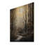 Forêt, arbre, ombre au clair de lune monochrome II, impression sur bois-1300696452