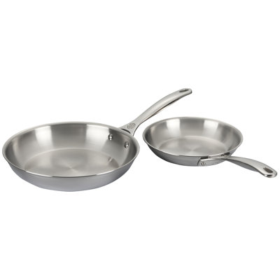 Le Creuset Stainless Steel 2 Piece Set (8" Fry Pan & 10" Fry Pan)