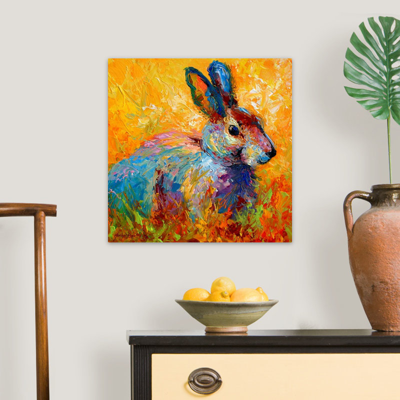 «Forest Bunny» par Anke, reproduction sur toile, H 20 po x l 20 po x P 1,5 po, Toile tendue