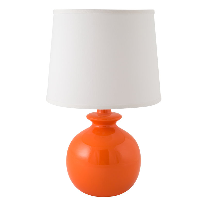 Lampe de table 21 po Abdias, Orange nectar brillant