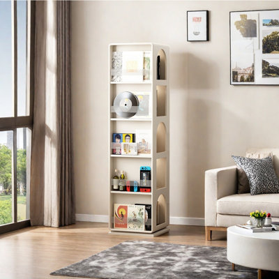French style floor mounted rotatable bookcase