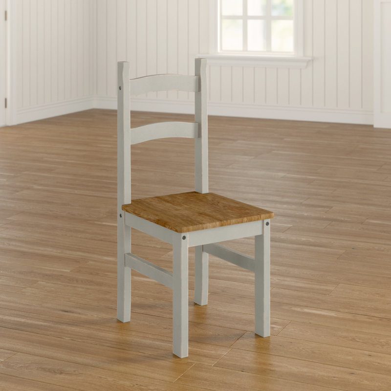 Whiffletree Pair of Solid Wood slatted back Dining Chair