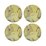 Palm Springs Vegan Leather Round Pebble Placemat
