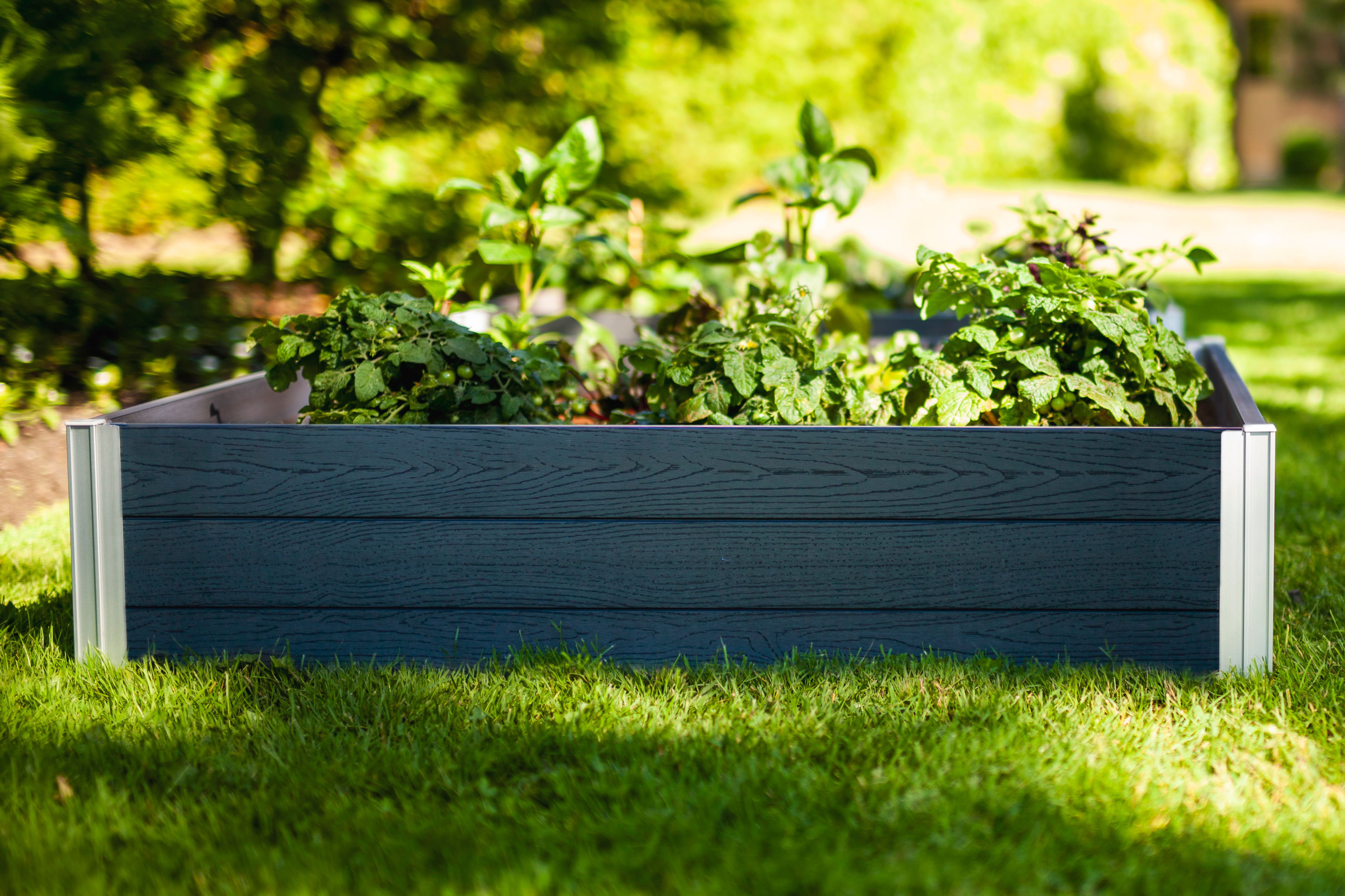 Vita Urbana 4 ft x 4 ft Vinyl Raised Garden Bed &amp; Reviews - Wayfair Canada