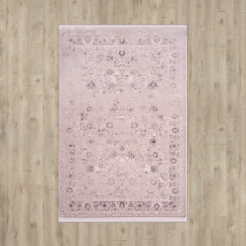 Tapis oriental prune area Elodie, Rectangle 8 pi x 10 pi