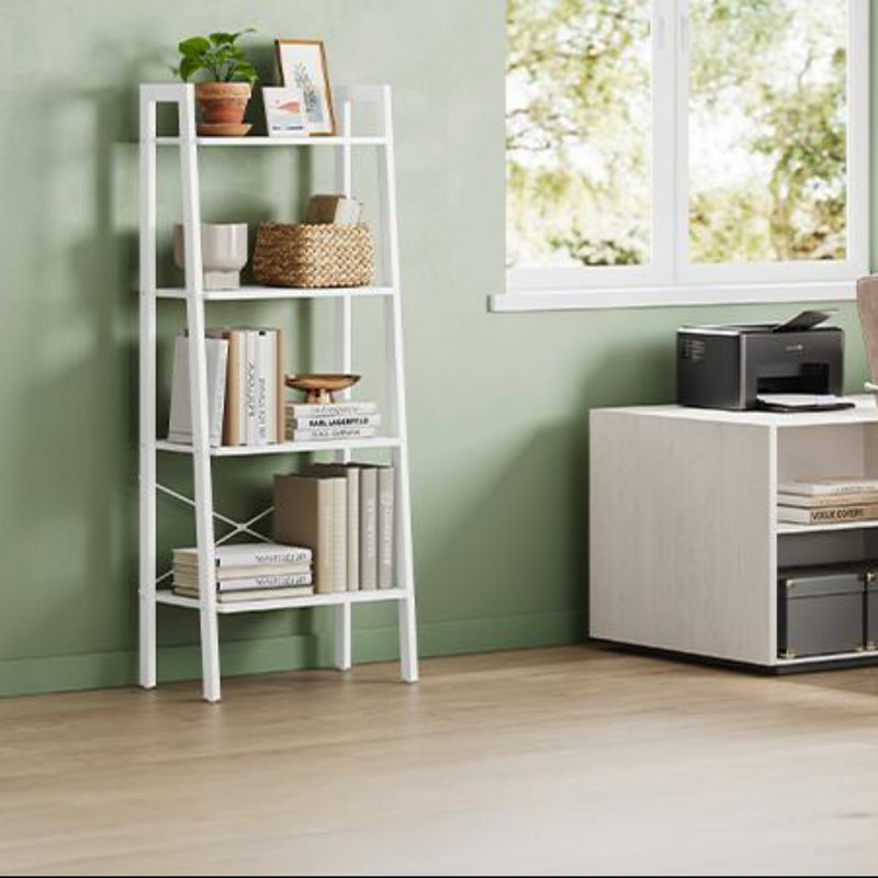 Parikh Ladder Bookcase, White