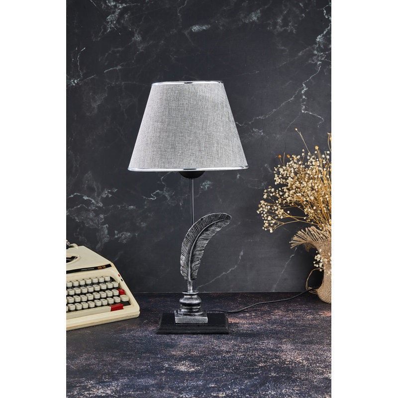 Lampe de table Abdas, Gris clair