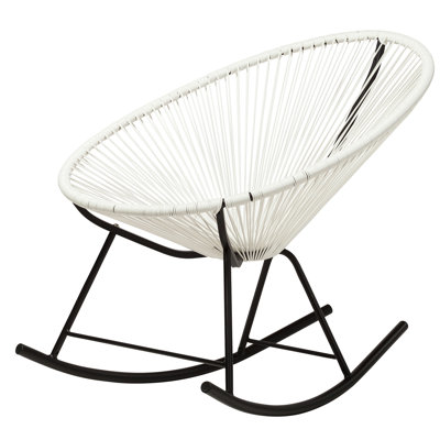 Chaise berçante d'extérieur en métal