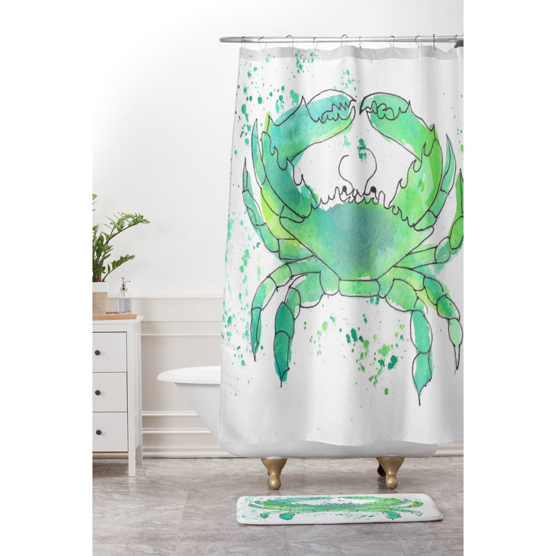 Tapis pour salle de bain crabe en mousse de mer