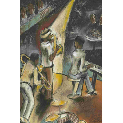 «Jazz Riff» par Jennifer Goldberger - reproduction d'art sur toile