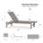 Patio Oversize Lounge Chair Modern Outdoor Chaise Lounge 1Piece With Adjustable Backrest-113679603