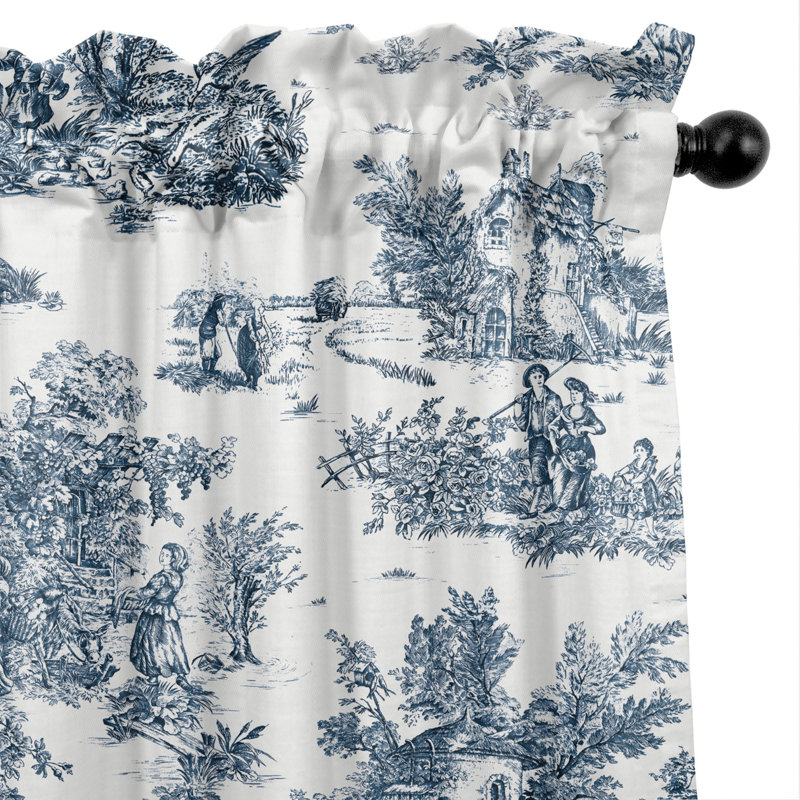 Jardin Du Jouy Toile, Indigo, 50" W x 108" L