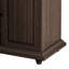 Armoire de rangement à 3 tiroirs et 2 portes de style rétro avec porte-bouteilles à 12 grilles