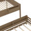 Grand lit superposé avec tablette de rangement et bibliothèque, lit superposé en bois avec échelle et garde-corps, conception détachable, blanc-358510353-358510354