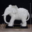 Éléphant en céramique émaillée - charme chanceux sophistiqué pour les espaces de vie-115678194