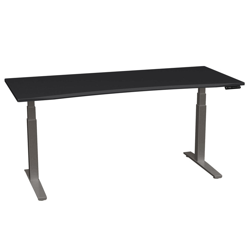 Adjustable Standing Desk, Matte Black/Charcoal
