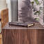 Table basse en bois aggloméré noyer et grain de bois - Design luxueux, décoration parfaite pour le salon.-1389124453