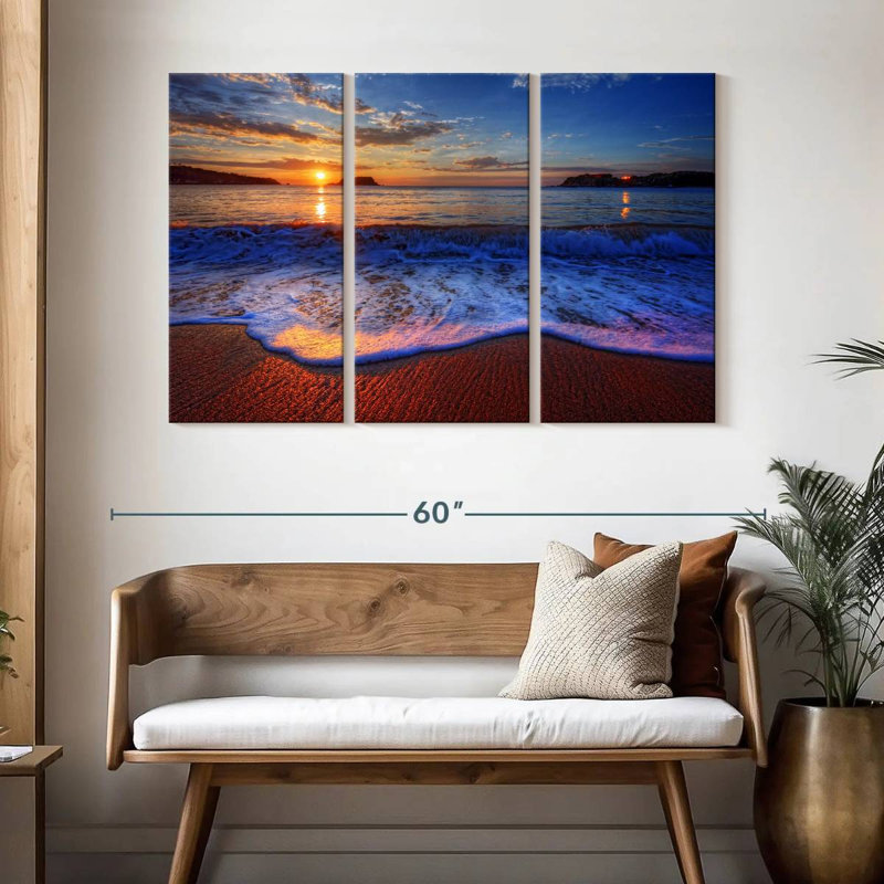 Gillard Sunset Waves, 32" H x 50" W