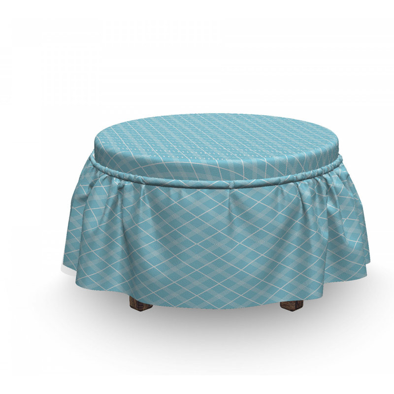 Housse pour repose-pieds classique argyle