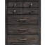 Commode en bois foncé 1Pc
