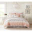 Ensemble d'édredon 9 pièces en percale de coton Blush King-131583543-131583544