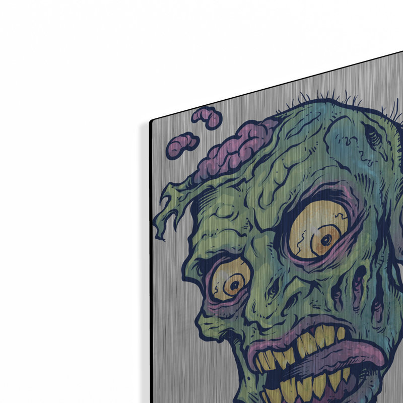 " Zombie Pattern Head 01 " Print, 16" H x 12" W