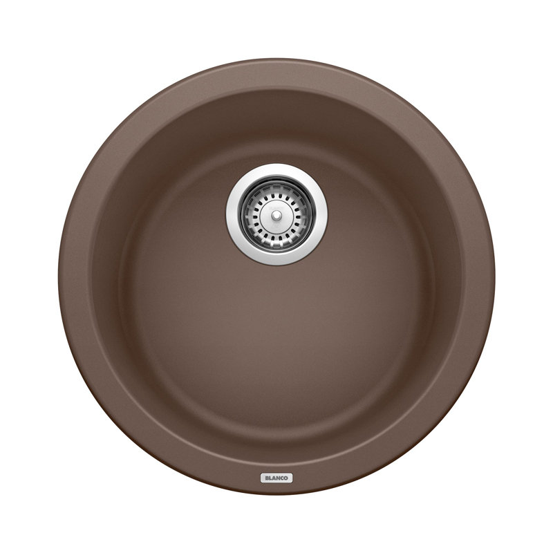 Rondo SILGRANIT 18" Dual Mount Bar Sink, Café Brown