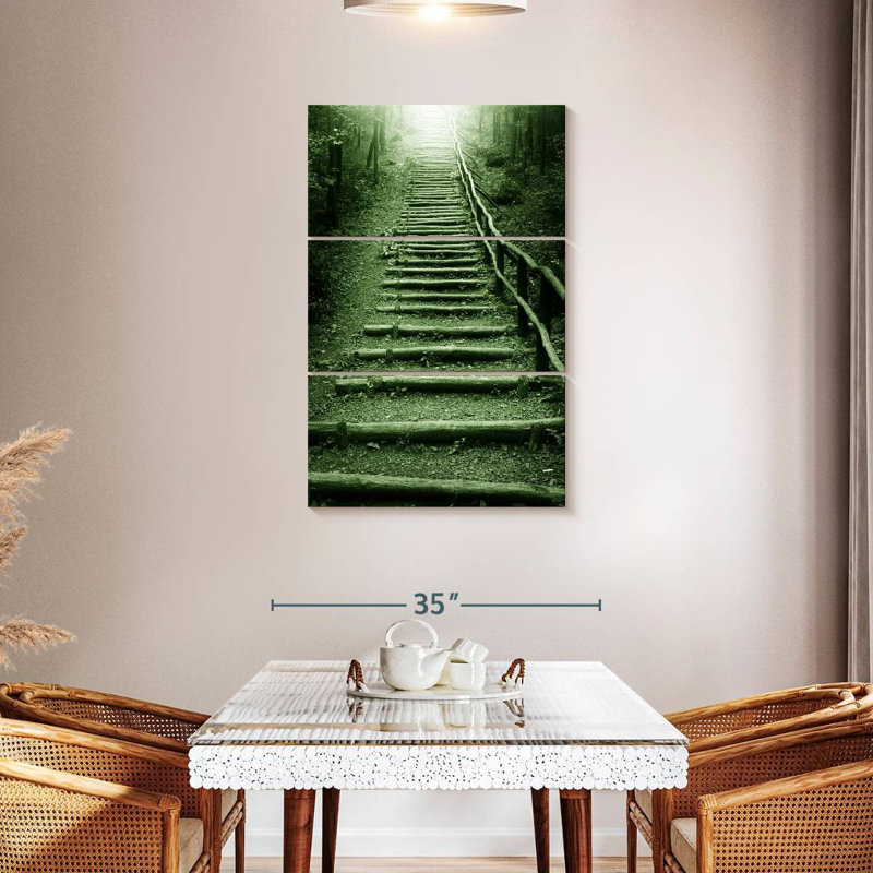 Lilie Forest Staircase, 45" H x 28" W