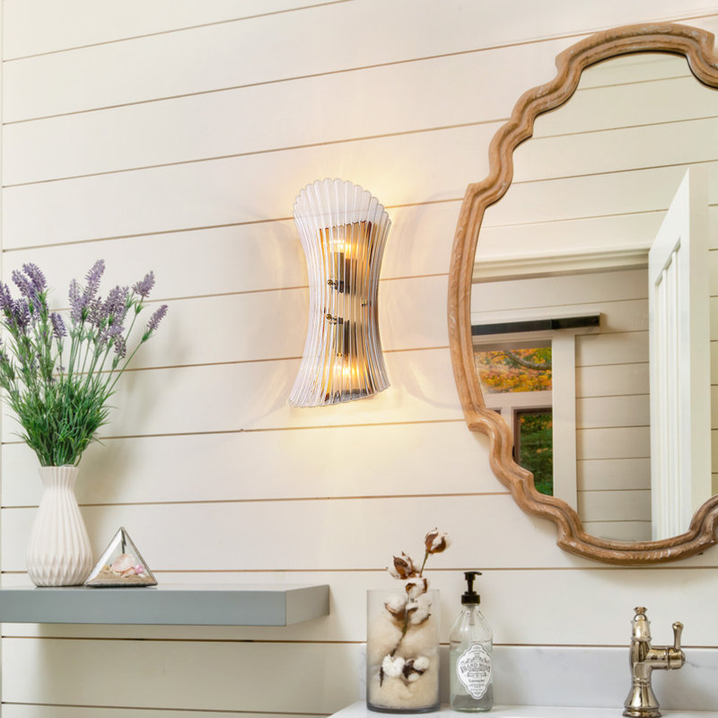 15" 2-Light Modern Glam Bath Sconce