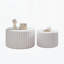 Ensemble de tables basses rondes, conception emboîtable-292755303