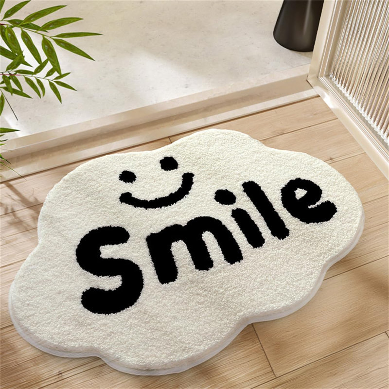 Luxury Soft Shaggy Microfiber Shower Rug