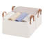 Bacs de rangement en tissu avec poignées, bacs pliables pour tablettes, placard, dortoir-1011834441-1011834442