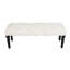 Sanborn Contemporary Handmade Fringed Cotton Entryway Accent Bench
