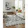 Meraki 01 Hand Loomed Striped Area Rug in Silver/ Charcoal