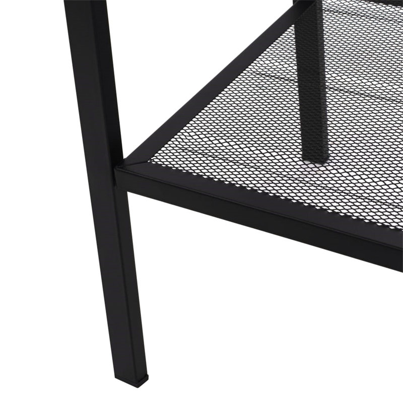 Gunnar 148cm H x 62cm W Metal Bookcase, Black