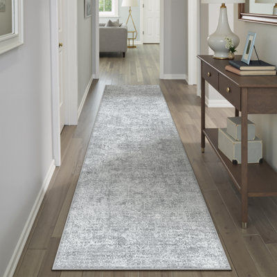 Lavable à la machine en gris clair Ladonya