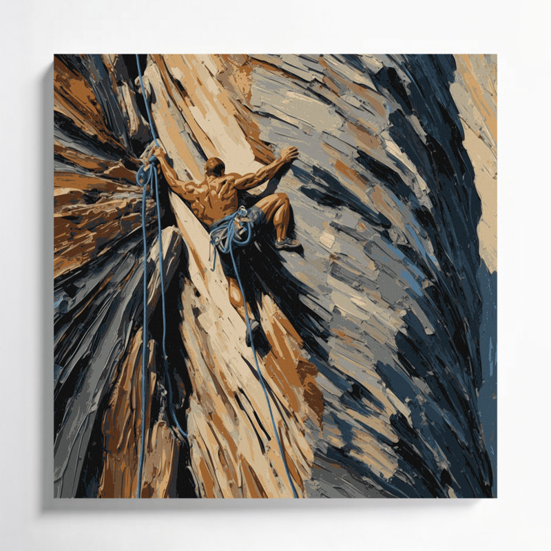 Art sportif sur toile grise, H 16 po x l 16 po