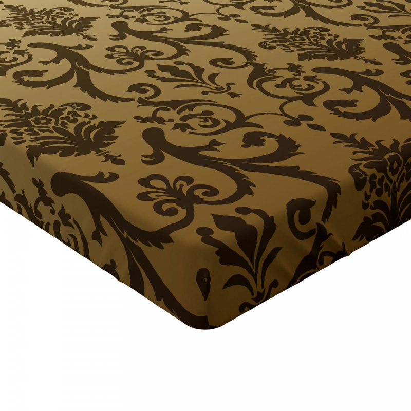 Microfiber Floral Fitted Sheet, Twin Fitted Sheet