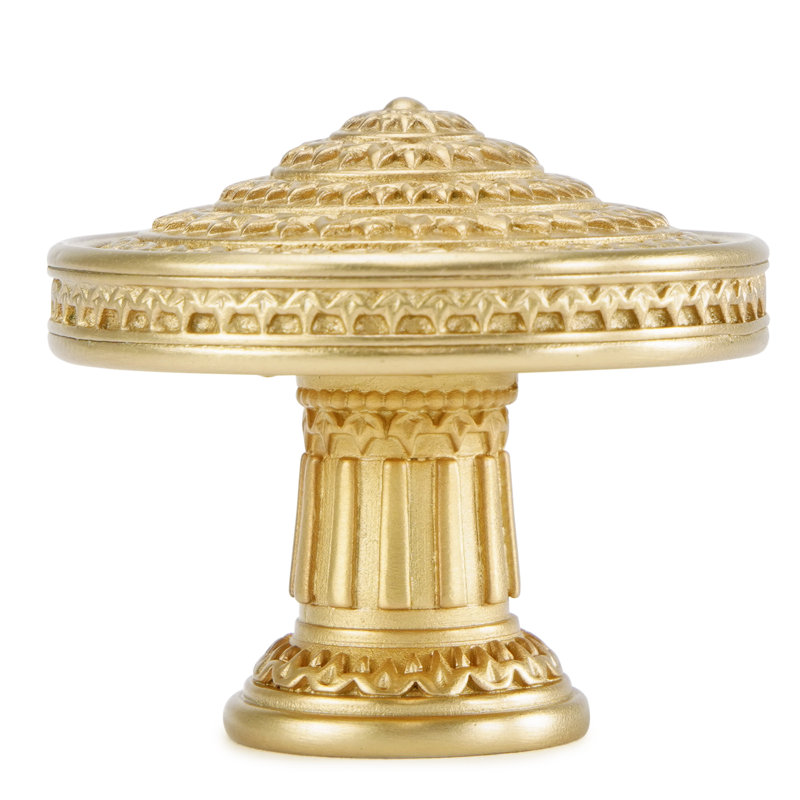 TOULOUSE KNOB; SATIN GOLD FINISH