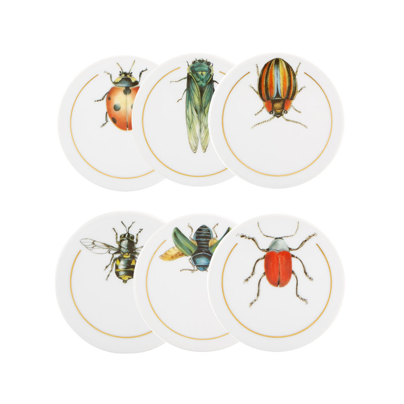 Insects Ceramic Round Coaster