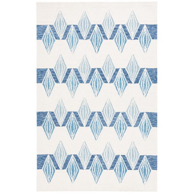 Metro Hand Tufted Wool Pile Geometric Rug