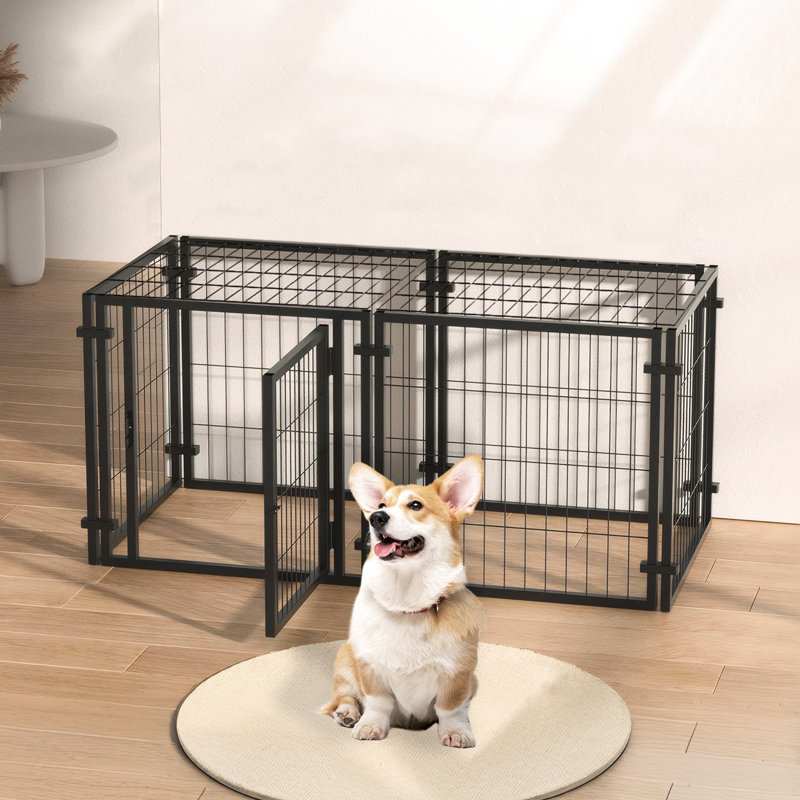 Cage pour chien de 47,2 po - chenil idéal pour différentes chiots