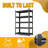 5-Tier Metal Storage Rack, Height-Adjustable, Can Be Split into Two Sections, Multi-Purpose Unit, Modern Industrial Style