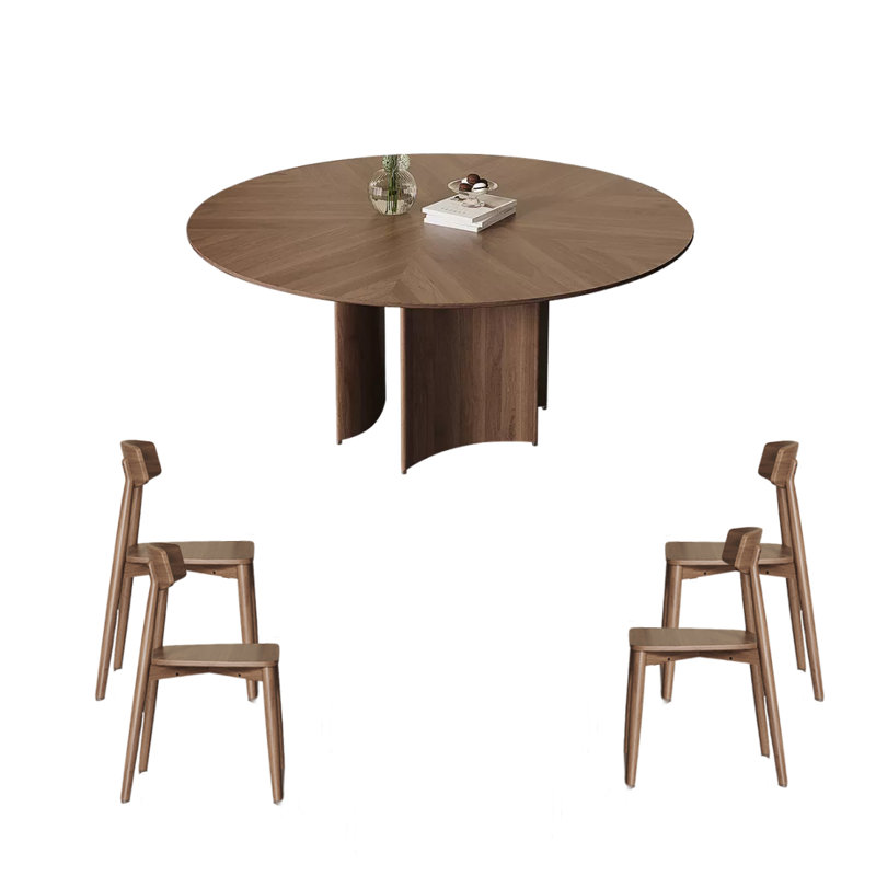 Ensemble de salle à manger rond 55,11 po, 5